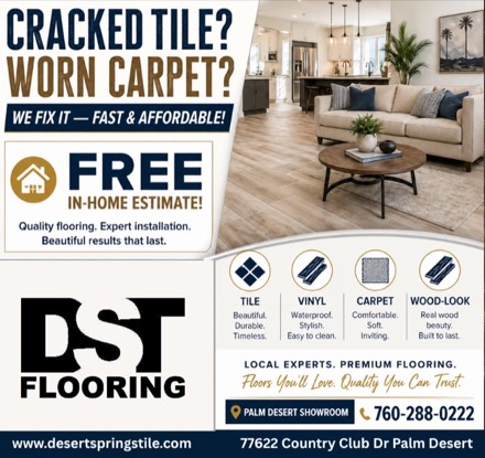DST Flooring ad from a Spotlight card