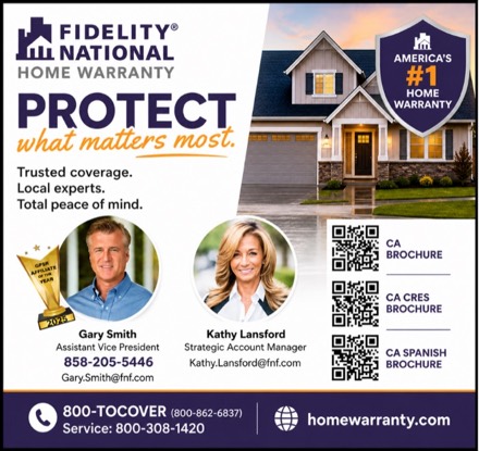 Fidelity National Home Warranty ad from a Spotlight card